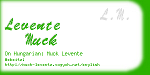 levente muck business card